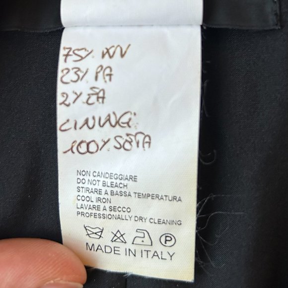 Derek Lam black wool blend oversize swing blazer, size 8 - Picture 3 of 10